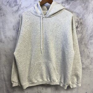 Vintage 90s Pro Spirit Hoodie Sweatshirt Mens XL 24x26.5 Gray Blank USA